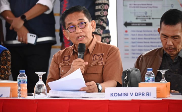 H Bakri Pimpin Kunker Spesifik Komisi V DPR RI Pantau Progres Pembangunan Jalan Tol Trans Sumatera di Palembang Sumsel. (Foto: Ist)